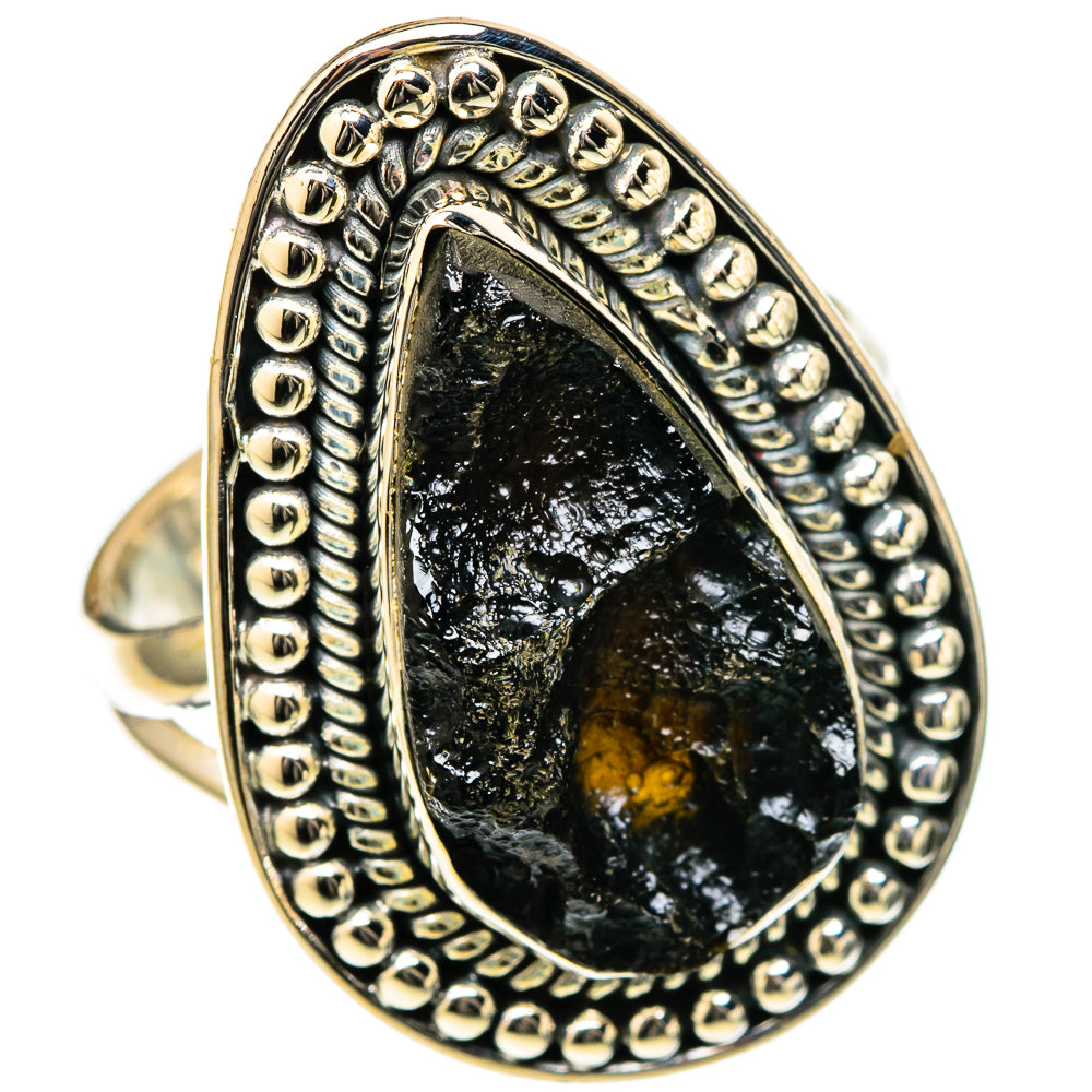 Tektite Rings handcrafted by Ana Silver Co - RING105110 - Photo 2