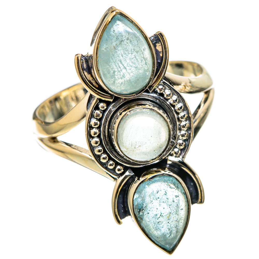 Aquamarine Rings handcrafted by Ana Silver Co - RING105122 - Photo 2