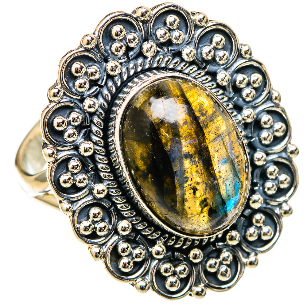 Labradorite Rings handcrafted by Ana Silver Co - RING105148 - Photo 2