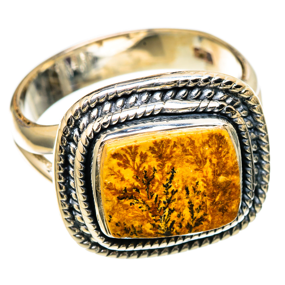 Germany Psilomelane Dendrite Rings handcrafted by Ana Silver Co - RING105206 - Photo 2