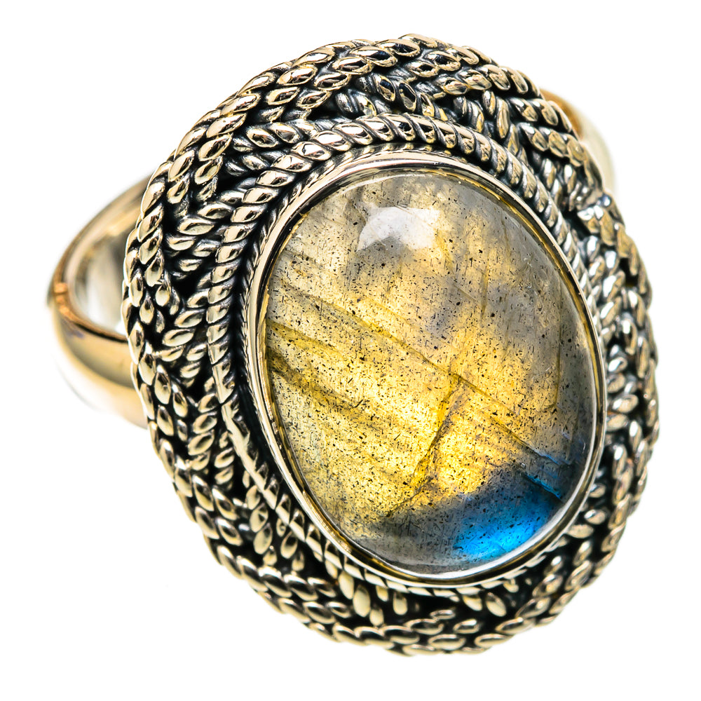 Labradorite Rings handcrafted by Ana Silver Co - RING105217 - Photo 2