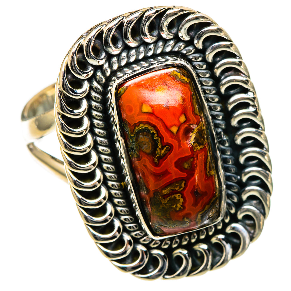Moroccan Agate Rings handcrafted by Ana Silver Co - RING105230 - Photo 2