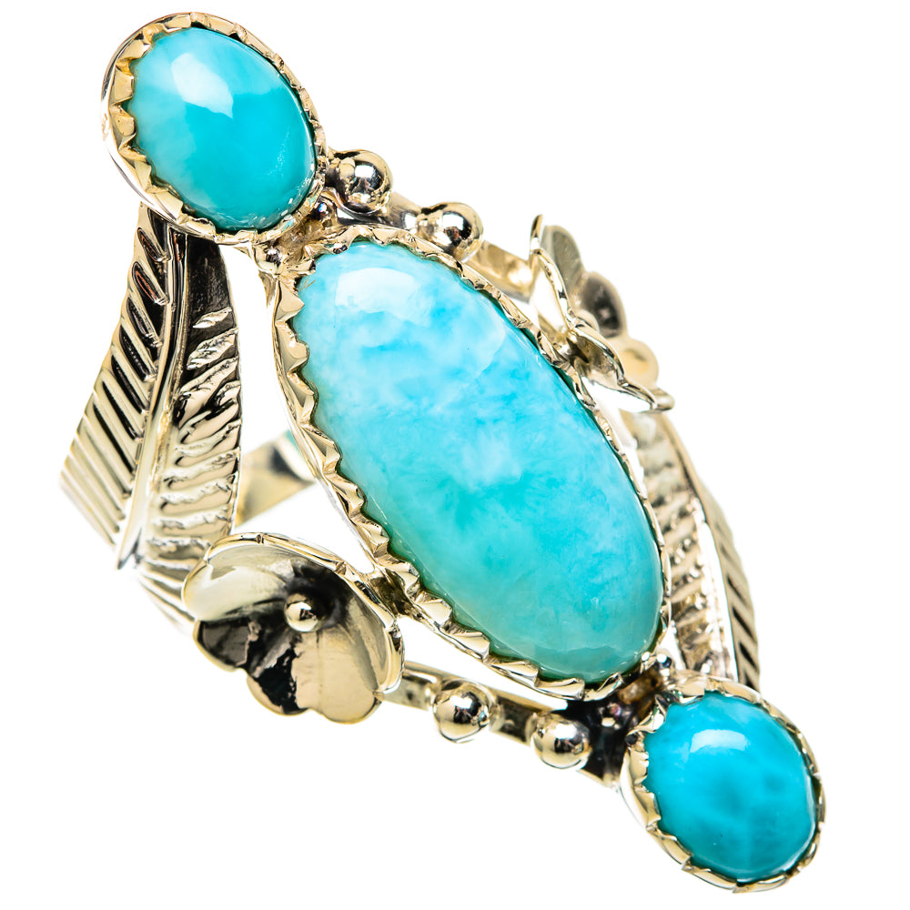 Larimar Rings handcrafted by Ana Silver Co - RING105277 - Photo 2