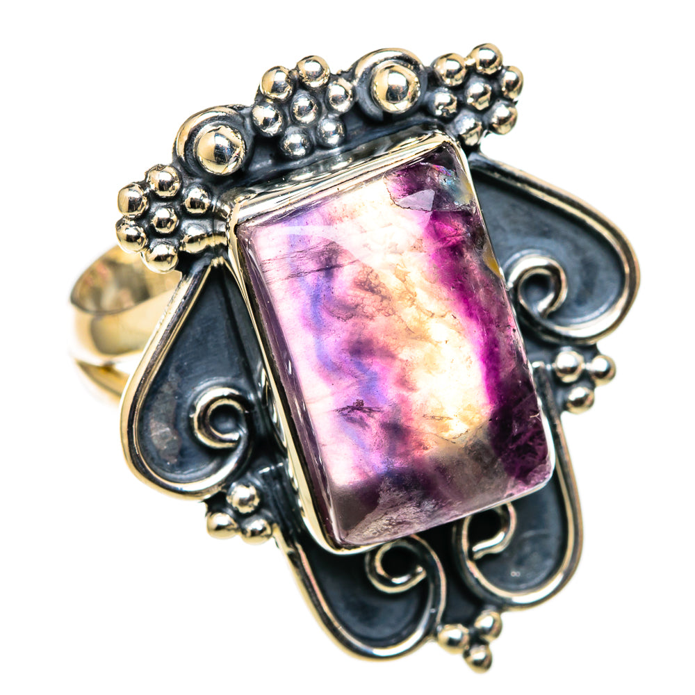 Fluorite Rings handcrafted by Ana Silver Co - RING105341 - Photo 2