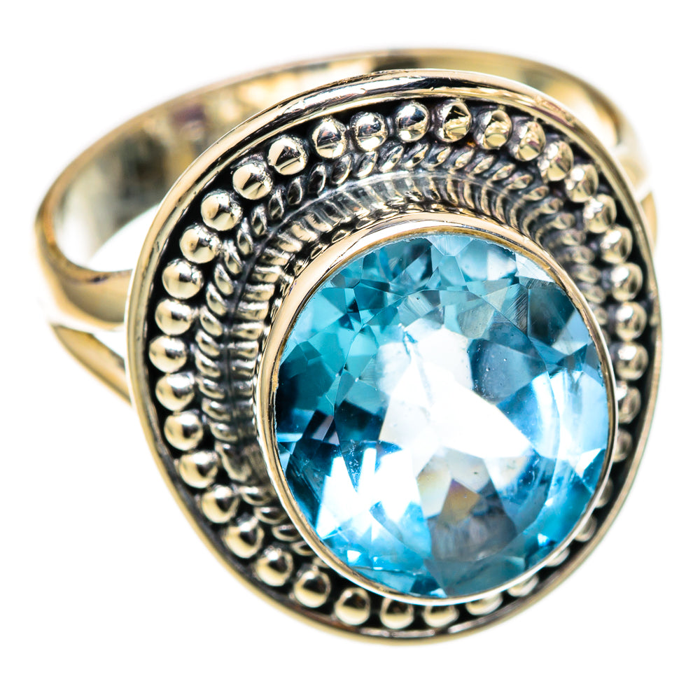 Blue Topaz Rings handcrafted by Ana Silver Co - RING105394 - Photo 2