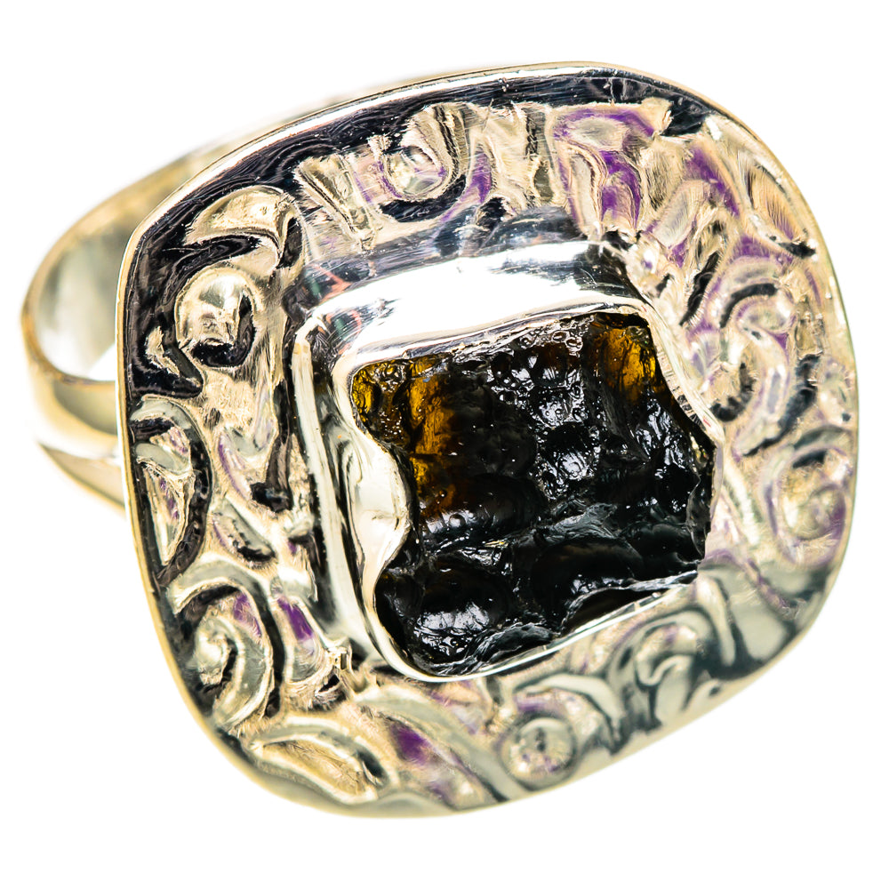Tektite Rings handcrafted by Ana Silver Co - RING105423 - Photo 2