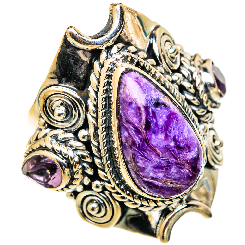 Charoite Rings handcrafted by Ana Silver Co - RING105552 - Photo 2