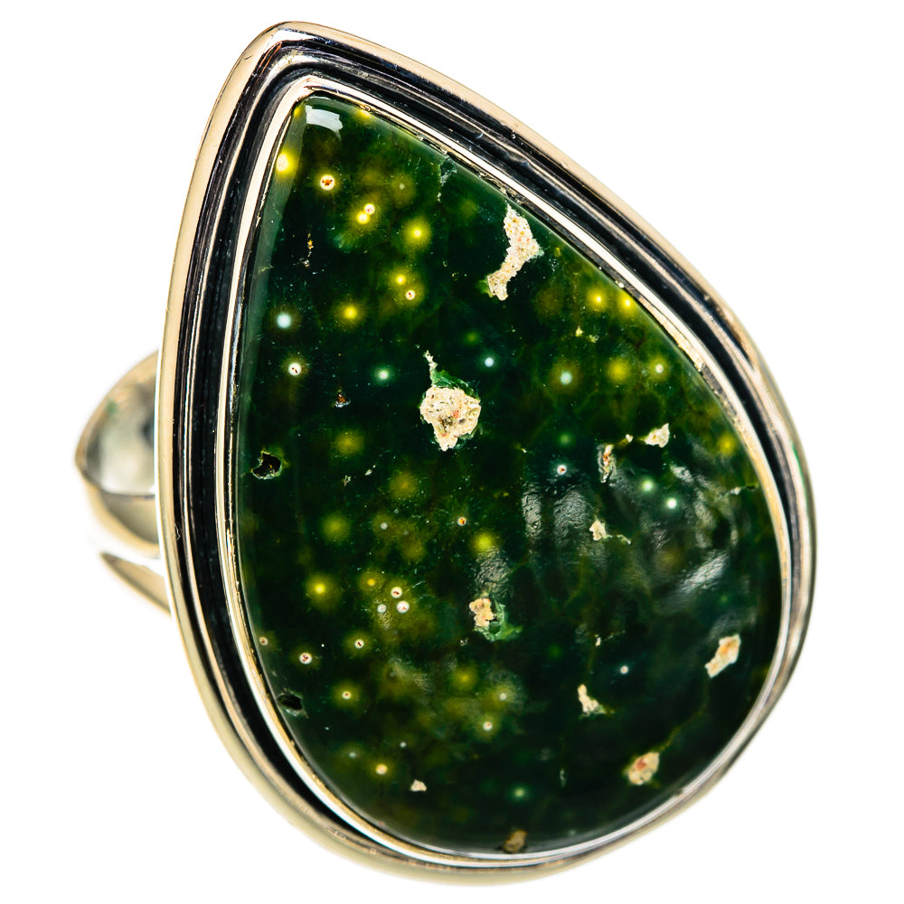 Ocean Jasper Rings handcrafted by Ana Silver Co - RING105580 - Photo 2