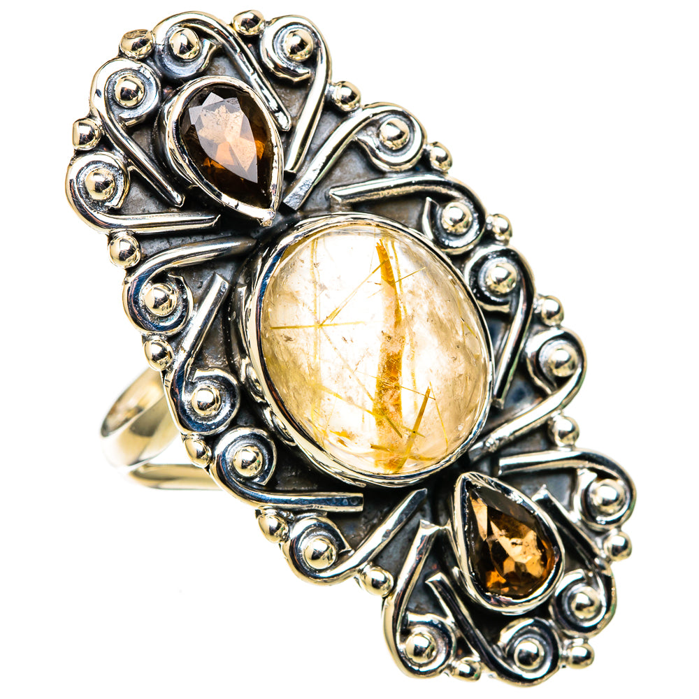 Rutilated Quartz Rings handcrafted by Ana Silver Co - RING105597 - Photo 2
