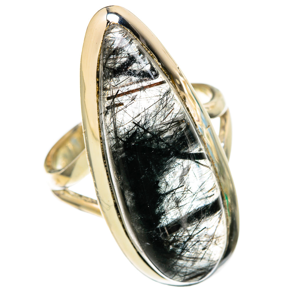 Tourmalinated Quartz Rings handcrafted by Ana Silver Co - RING105598 - Photo 2
