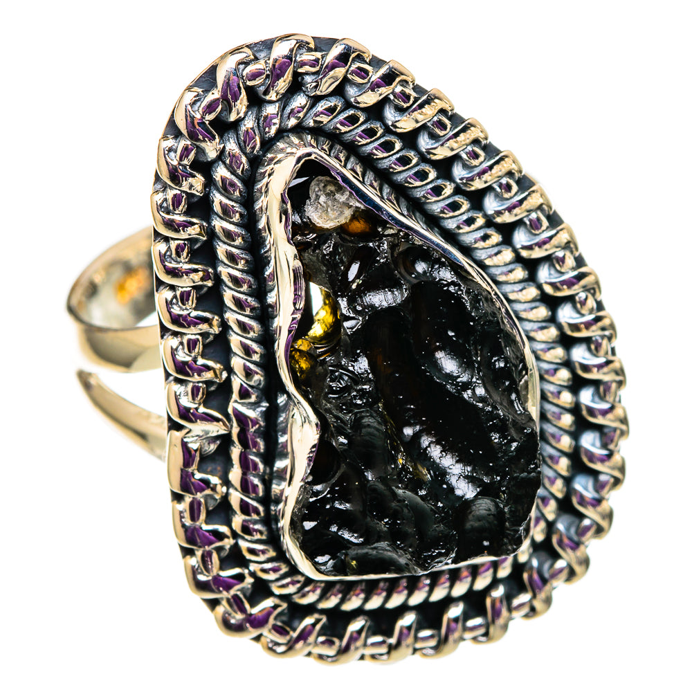 Tektite Rings handcrafted by Ana Silver Co - RING105643 - Photo 2