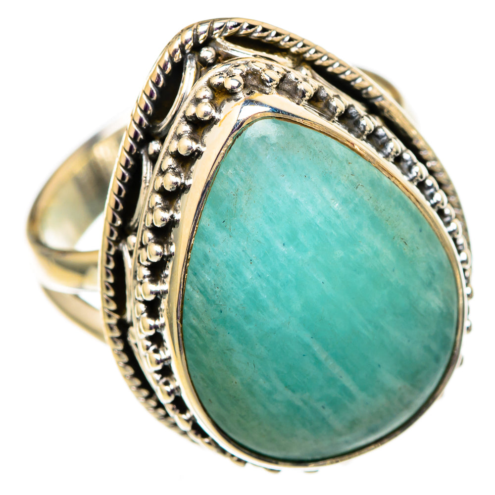 Amazonite Rings handcrafted by Ana Silver Co - RING105698 - Photo 2