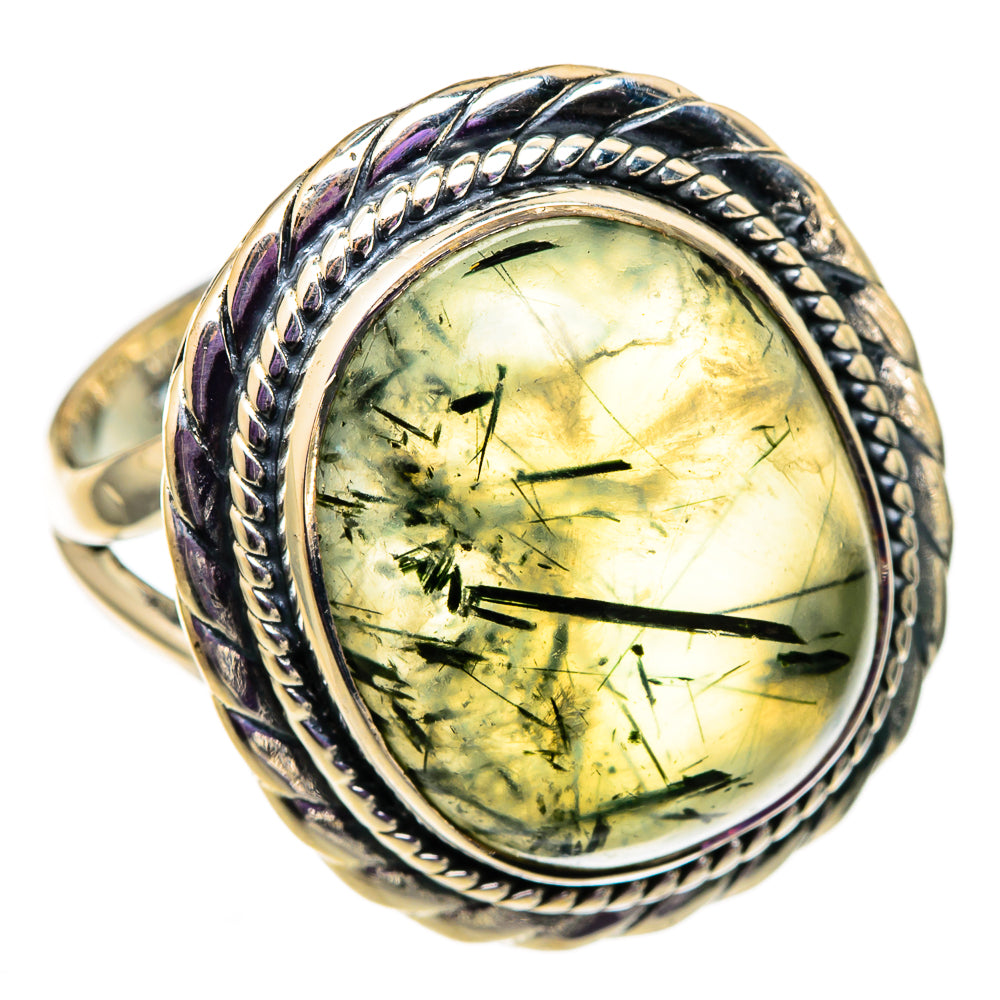 Prehnite Rings handcrafted by Ana Silver Co - RING105724 - Photo 2