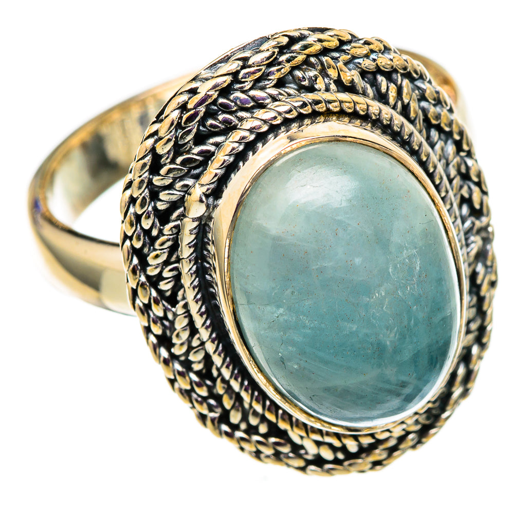 Aquamarine Rings handcrafted by Ana Silver Co - RING105778 - Photo 2