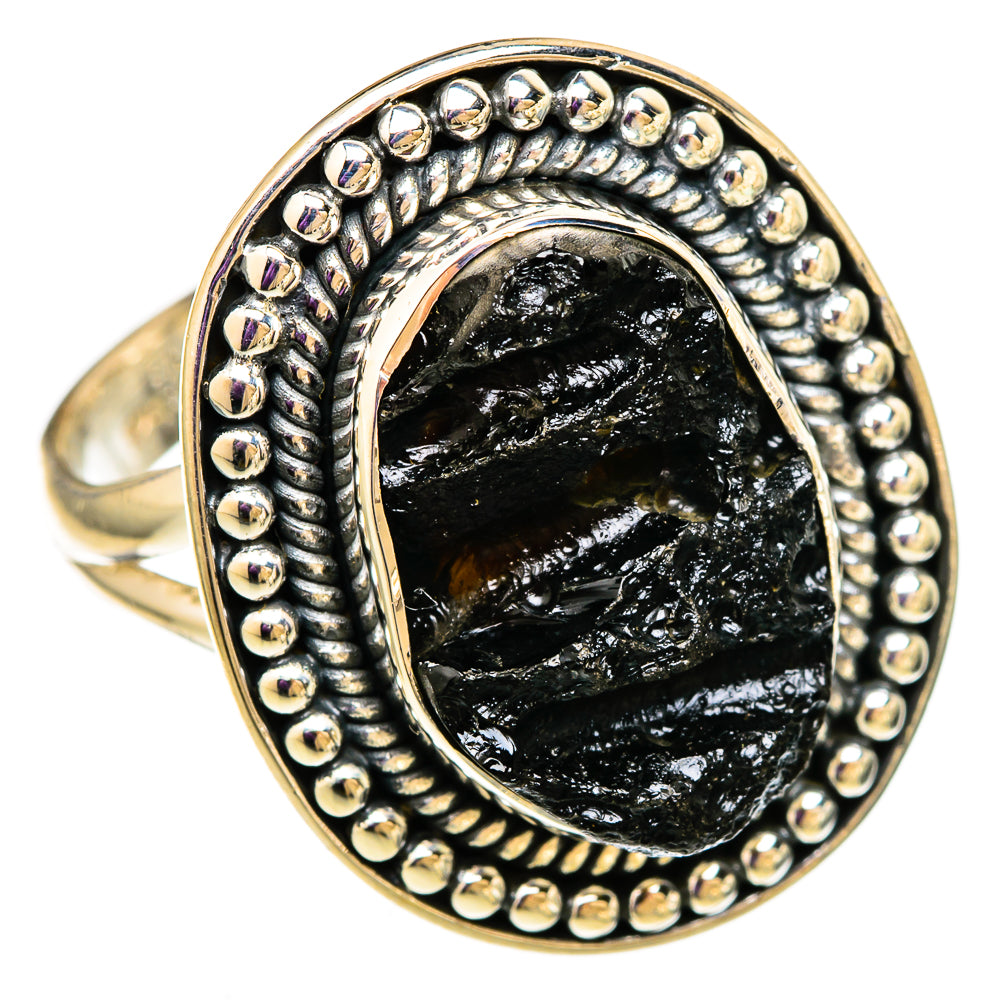 Tektite Rings handcrafted by Ana Silver Co - RING105797 - Photo 2