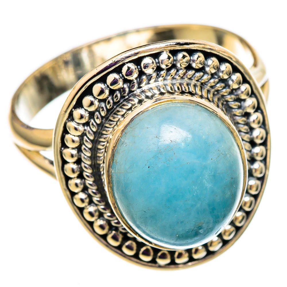 Aquamarine Rings handcrafted by Ana Silver Co - RING105801 - Photo 2