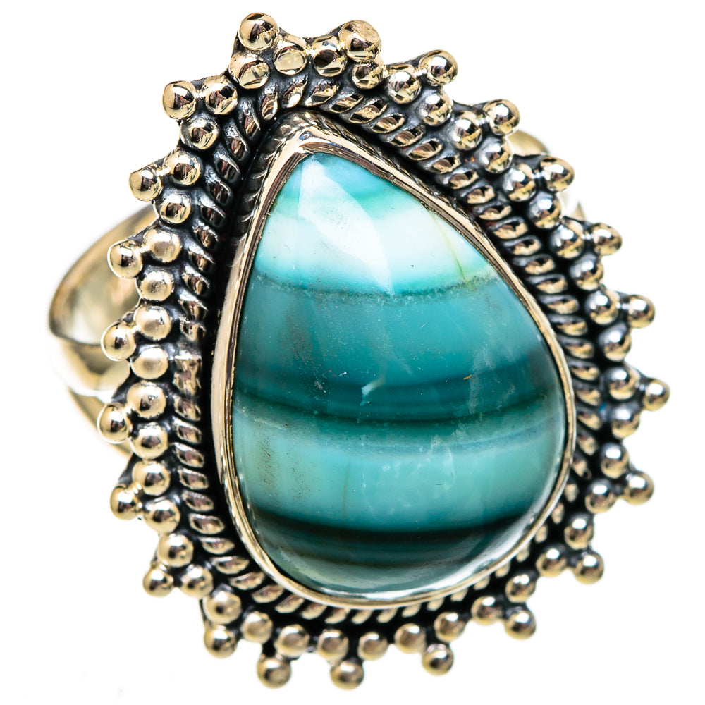Green Jasper Rings handcrafted by Ana Silver Co - RING105936 - Photo 2