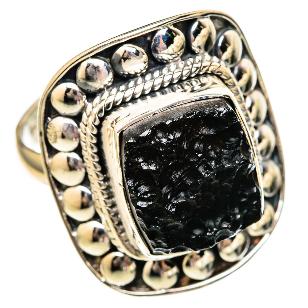 Tektite Rings handcrafted by Ana Silver Co - RING105958 - Photo 2