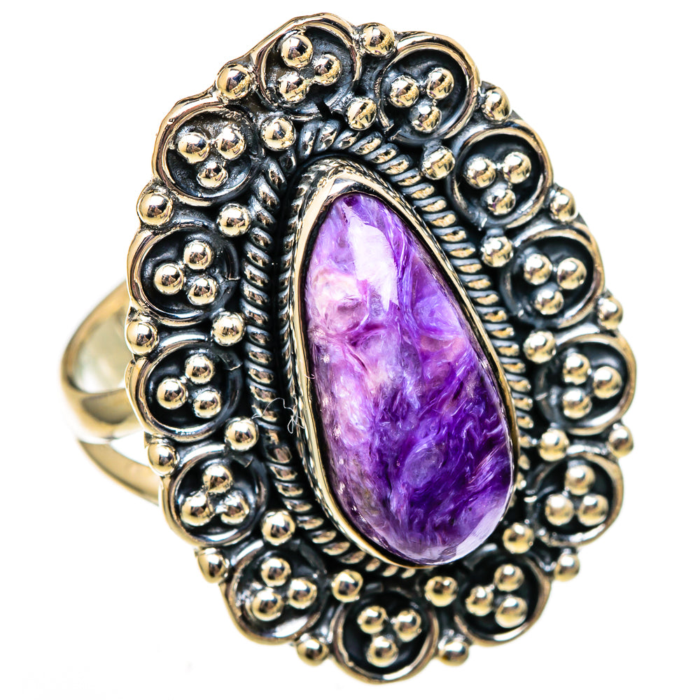 Charoite Rings handcrafted by Ana Silver Co - RING105993 - Photo 2