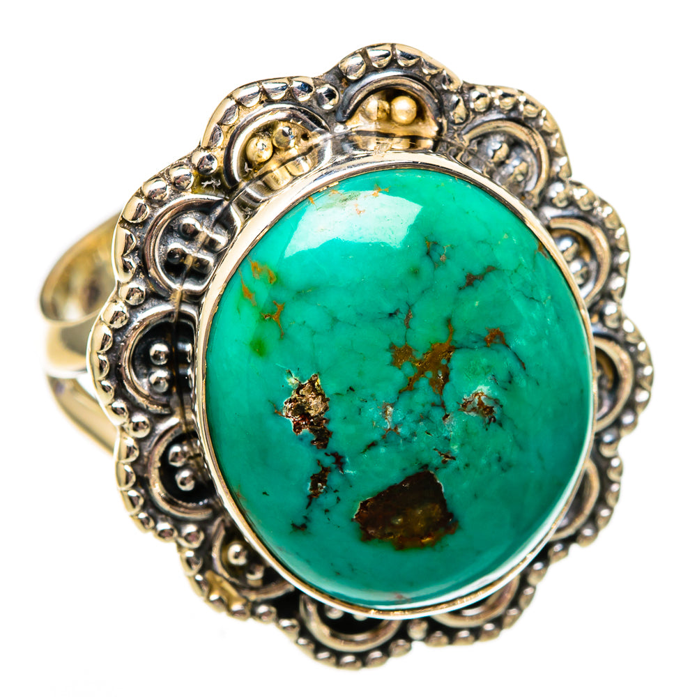 Chrysocolla Rings handcrafted by Ana Silver Co - RING106013 - Photo 2