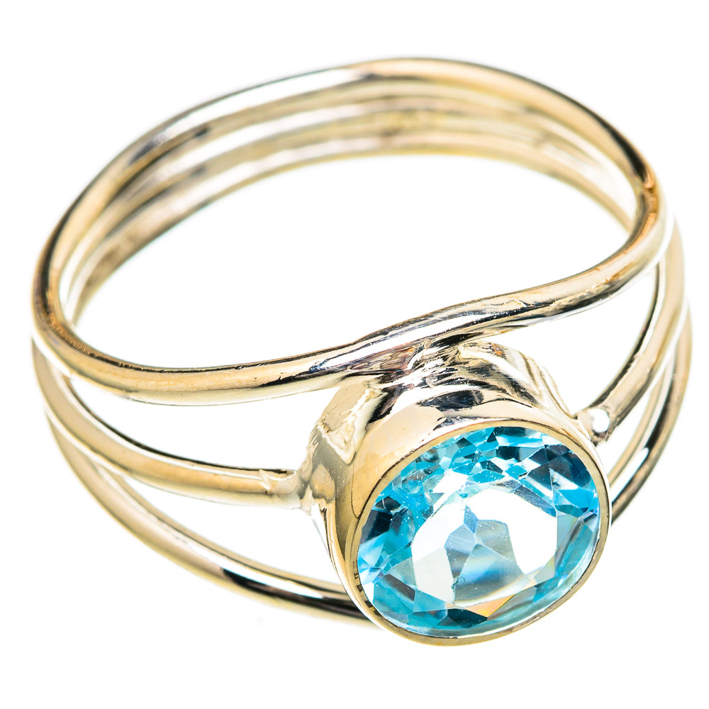 Blue Topaz Rings handcrafted by Ana Silver Co - RING106050 - Photo 2