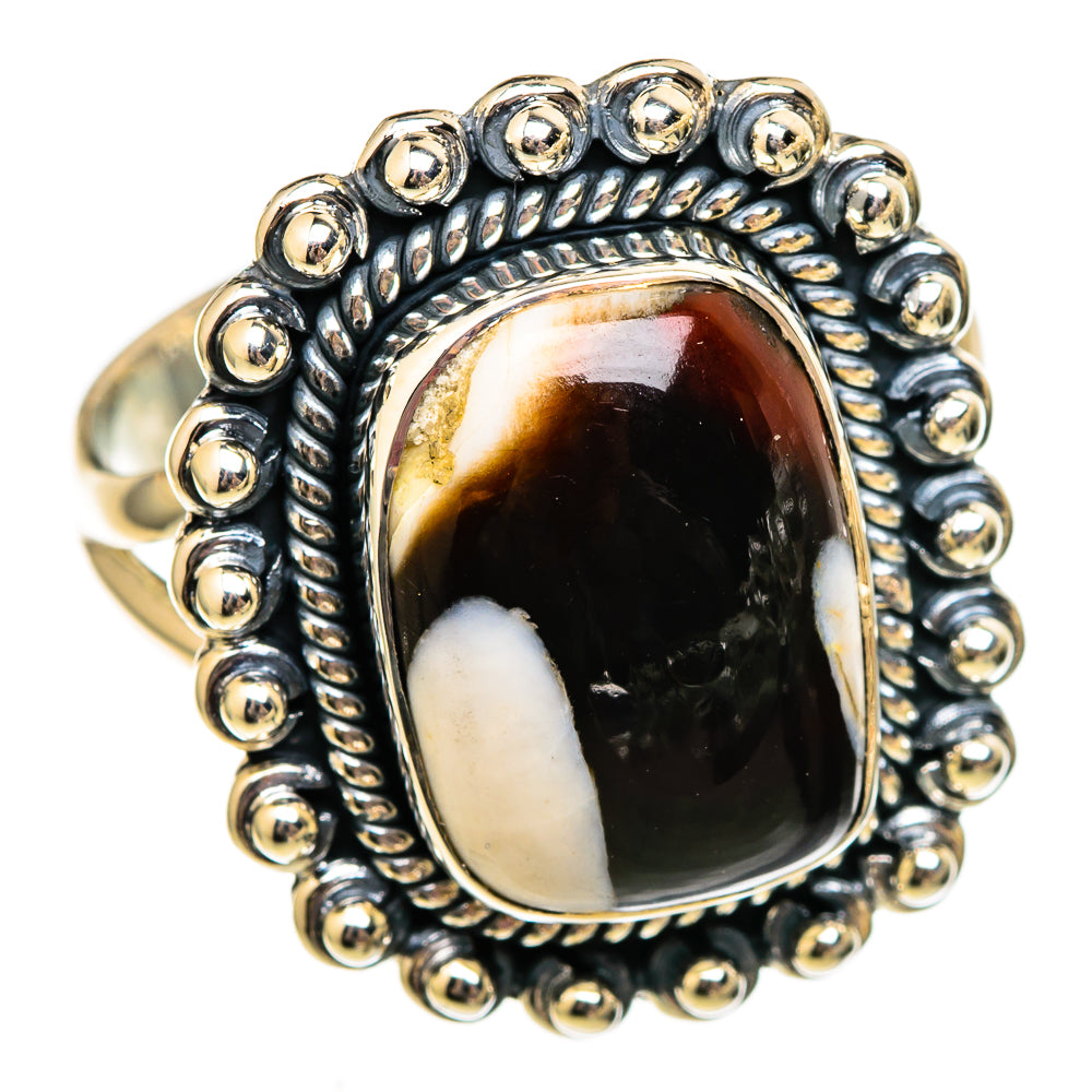 Peanut Wood Jasper Rings handcrafted by Ana Silver Co - RING106093 - Photo 2