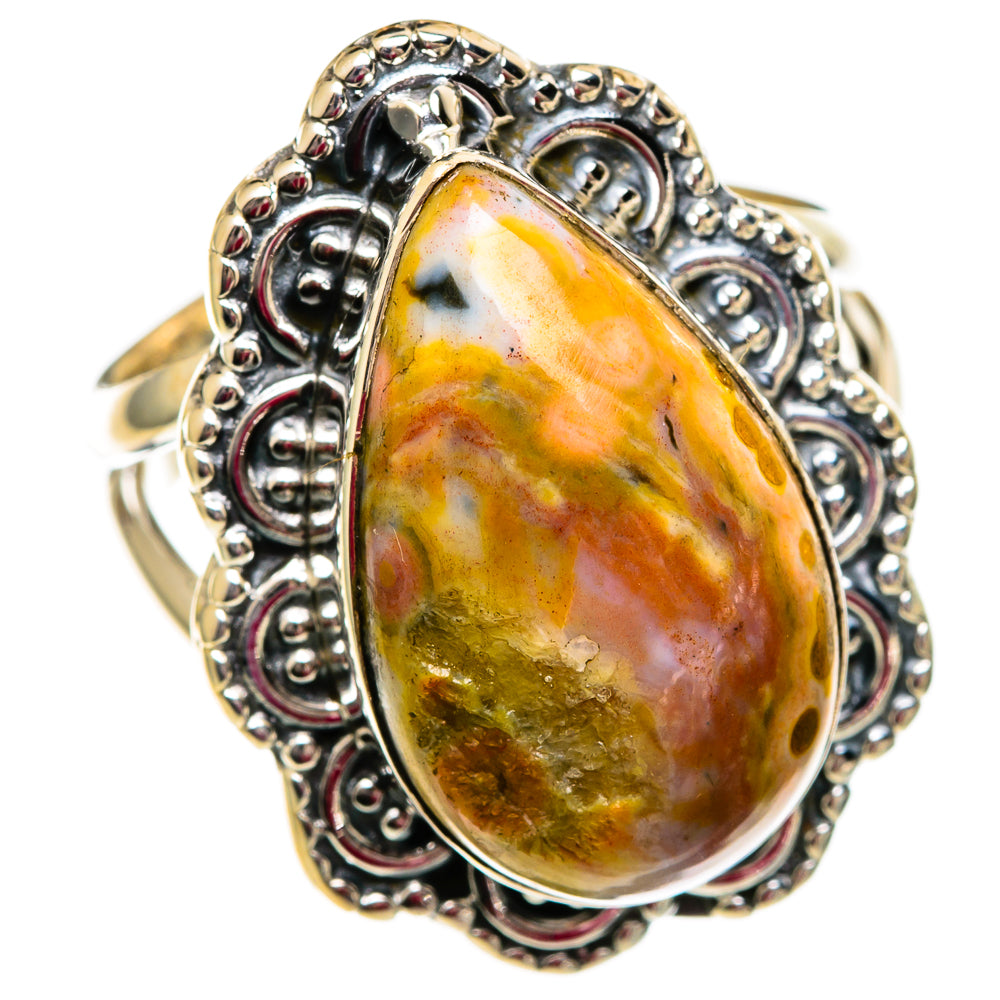 Ocean Jasper Rings handcrafted by Ana Silver Co - RING106246 - Photo 2