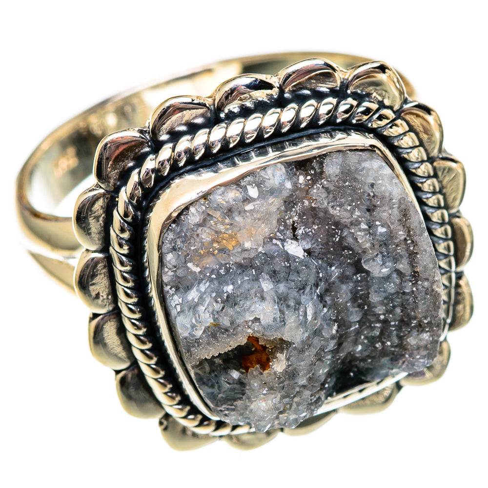 Desert Druzy Rings handcrafted by Ana Silver Co - RING106269 - Photo 2