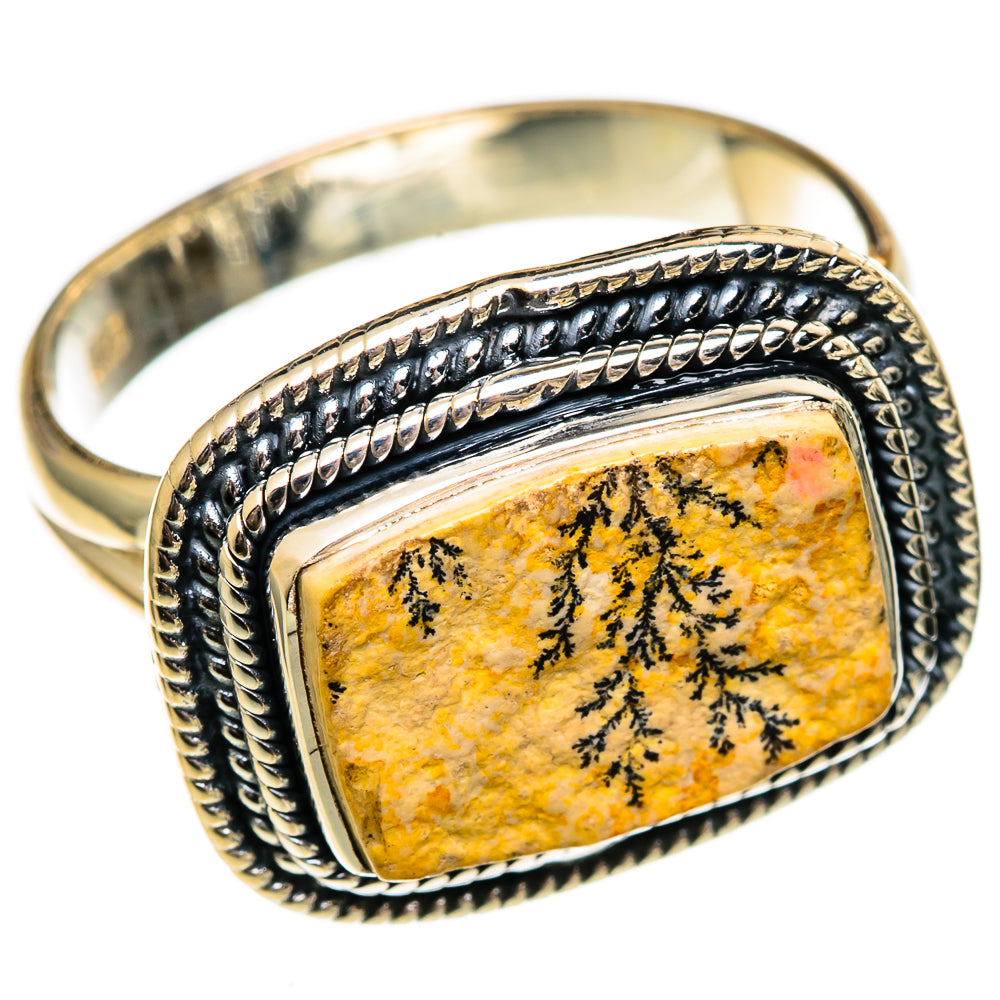 Germany Psilomelane Dendrite Rings handcrafted by Ana Silver Co - RING106290 - Photo 2