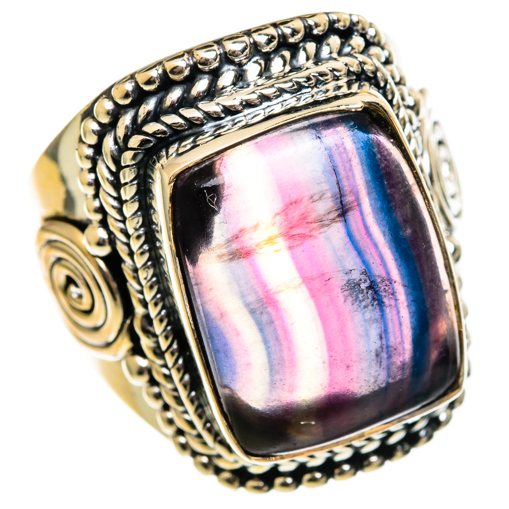 Fluorite Rings handcrafted by Ana Silver Co - RING106297 - Photo 2