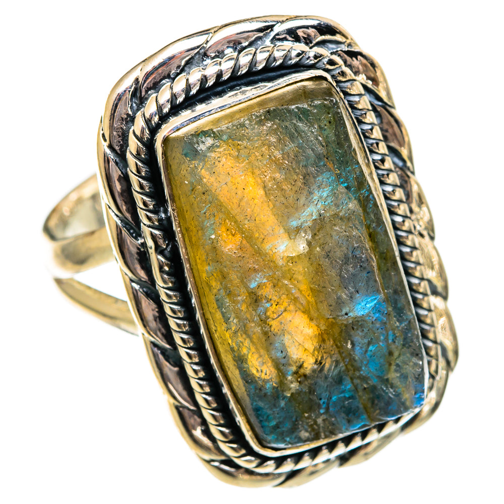 Labradorite Rings handcrafted by Ana Silver Co - RING106315 - Photo 2
