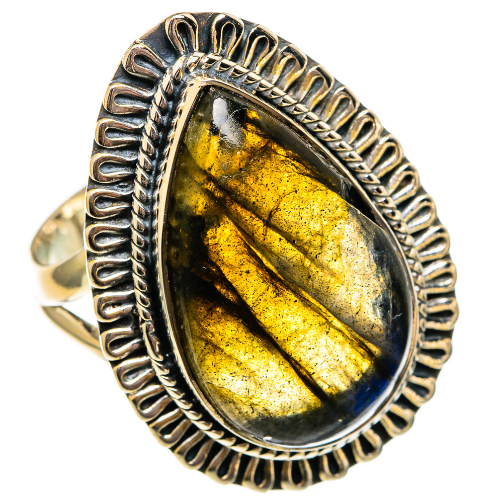Labradorite Rings handcrafted by Ana Silver Co - RING106394 - Photo 2