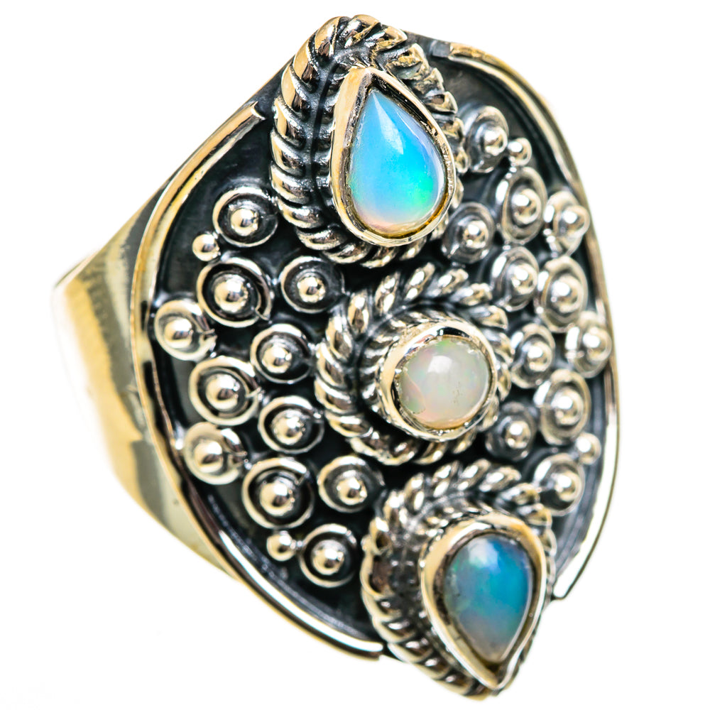 Ethiopian Opal Rings handcrafted by Ana Silver Co - RING106430 - Photo 2