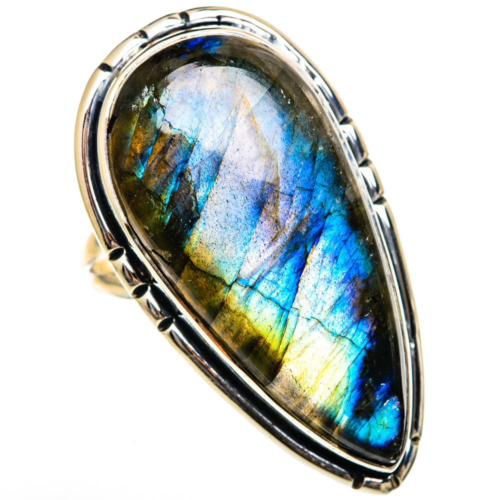Labradorite Rings handcrafted by Ana Silver Co - RING106435 - Photo 2