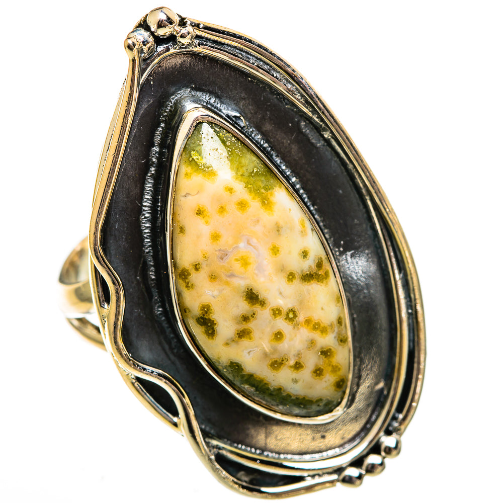 Ocean Jasper Rings handcrafted by Ana Silver Co - RING106481 - Photo 2