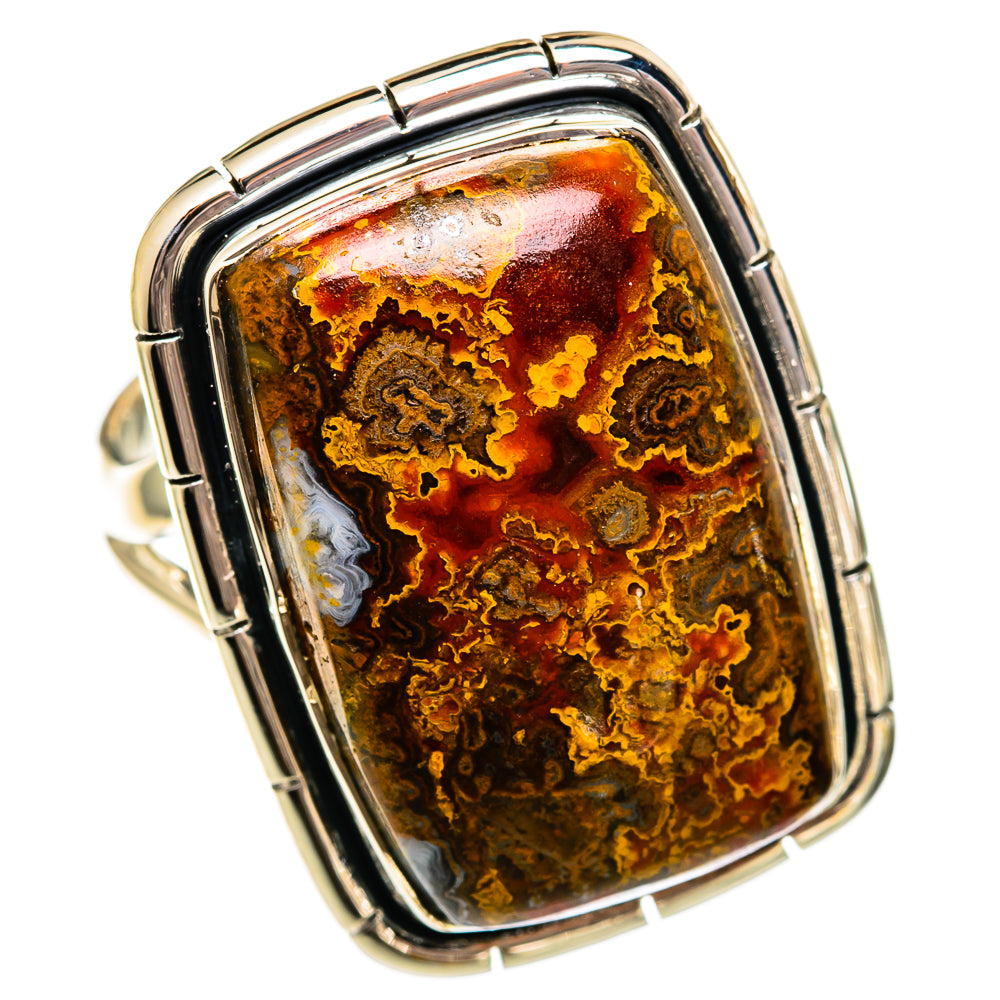 Moroccan Agate Rings handcrafted by Ana Silver Co - RING106489 - Photo 2