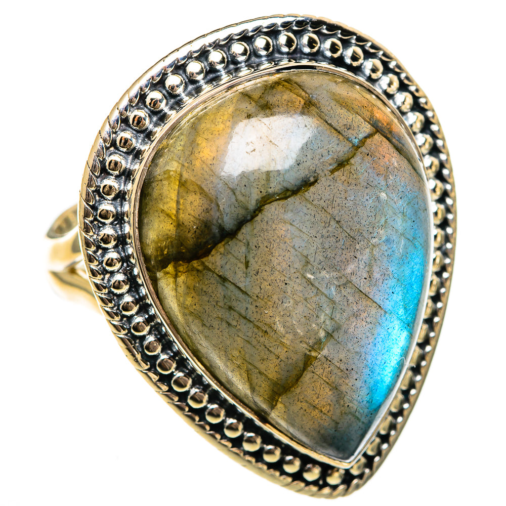Labradorite Rings handcrafted by Ana Silver Co - RING106510 - Photo 2