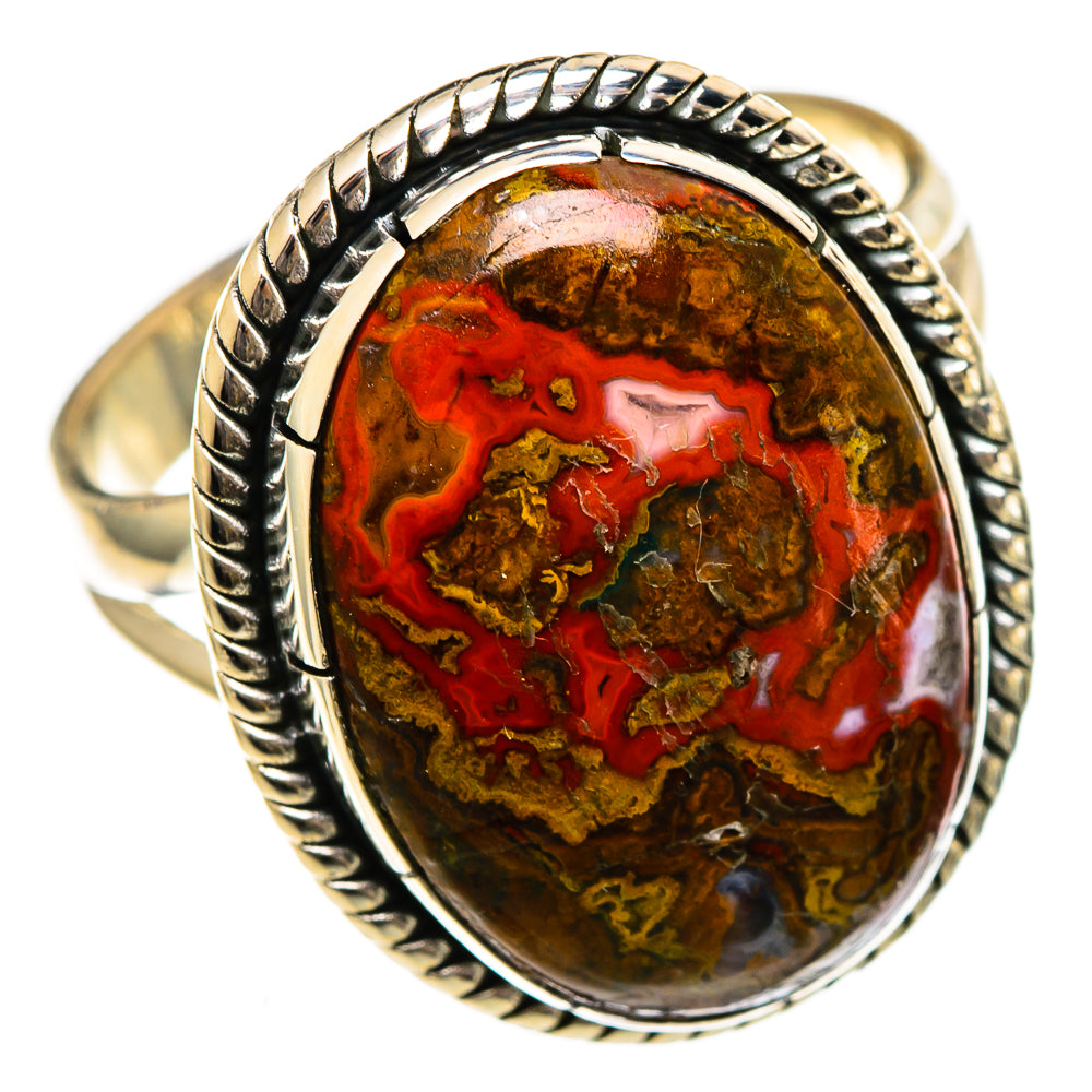 Moroccan Agate Rings handcrafted by Ana Silver Co - RING106549 - Photo 2