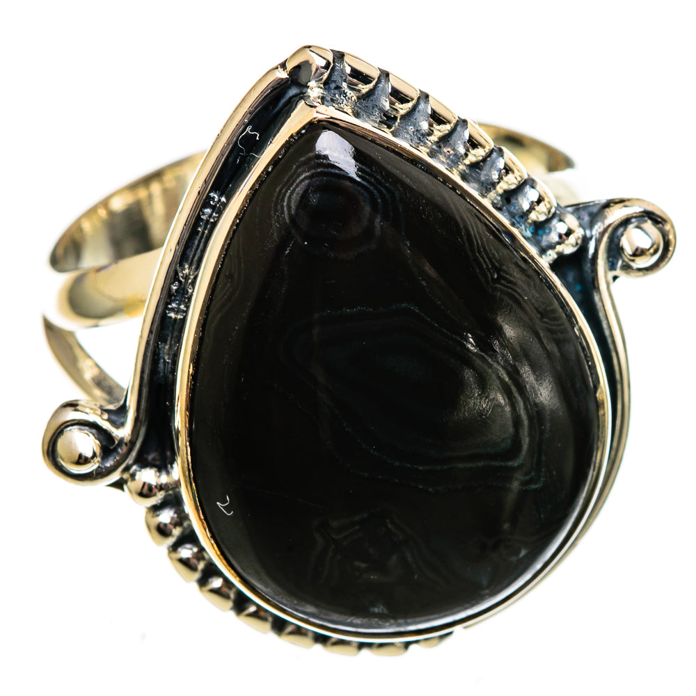 Psilomelane Rings handcrafted by Ana Silver Co - RING106560 - Photo 2