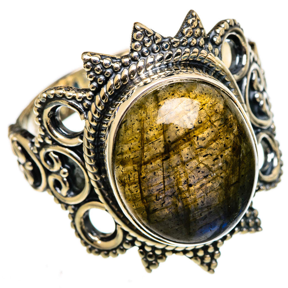 Labradorite Rings handcrafted by Ana Silver Co - RING106575 - Photo 2
