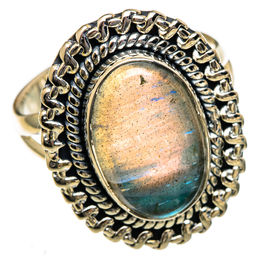 Labradorite Rings handcrafted by Ana Silver Co - RING106610 - Photo 2
