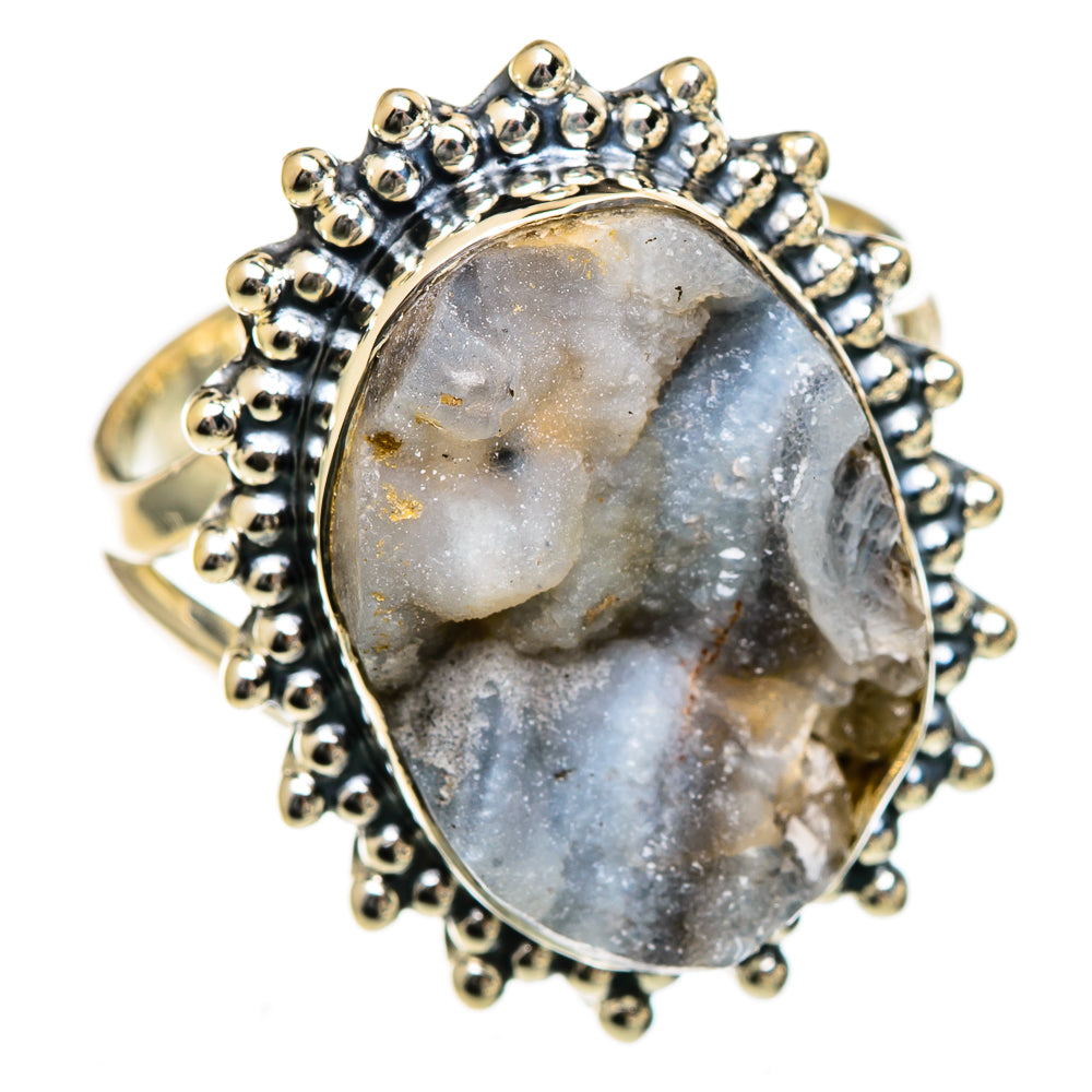 Desert Druzy Rings handcrafted by Ana Silver Co - RING106637 - Photo 2