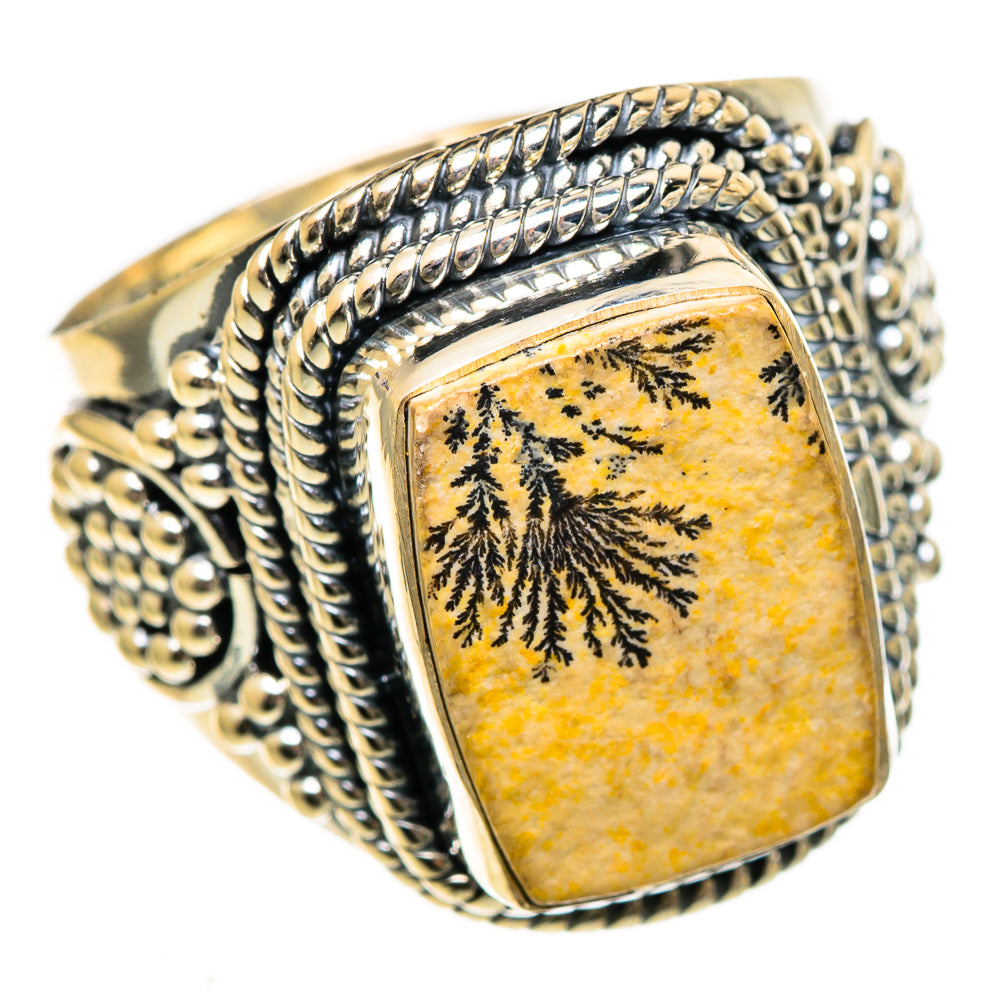 Germany Psilomelane Dendrite Rings handcrafted by Ana Silver Co - RING106657 - Photo 2
