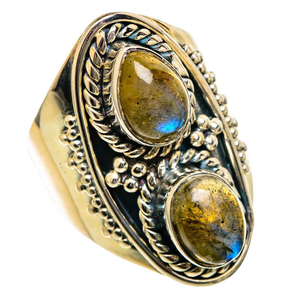 Labradorite Rings handcrafted by Ana Silver Co - RING106668 - Photo 2