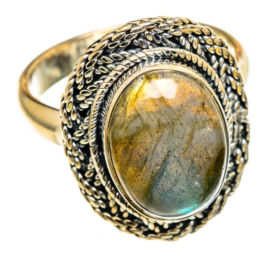 Labradorite Rings handcrafted by Ana Silver Co - RING106670 - Photo 2