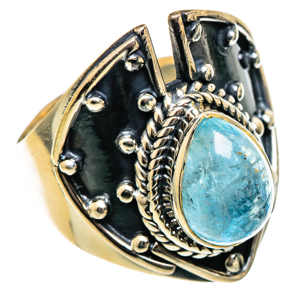 Aquamarine Rings handcrafted by Ana Silver Co - RING106671 - Photo 2