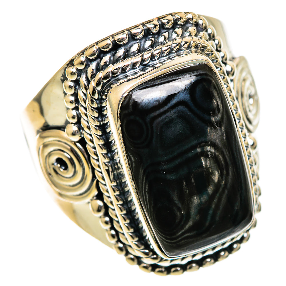 Psilomelane Rings handcrafted by Ana Silver Co - RING106722 - Photo 2