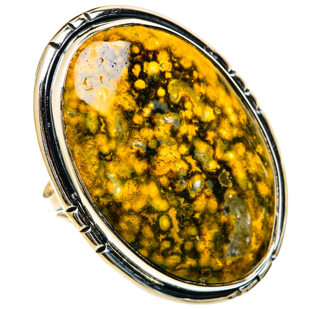 Ocean Jasper Rings handcrafted by Ana Silver Co - RING106753 - Photo 2