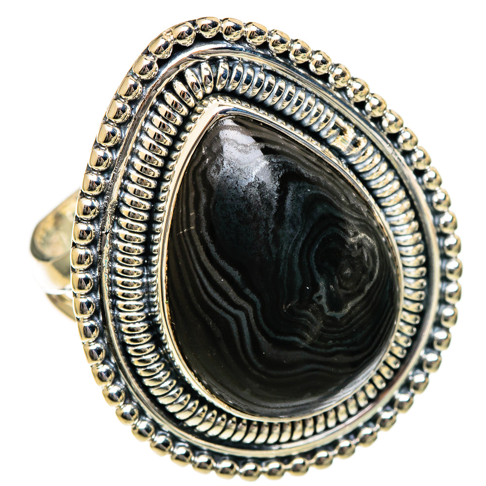 Psilomelane Rings handcrafted by Ana Silver Co - RING106768 - Photo 2