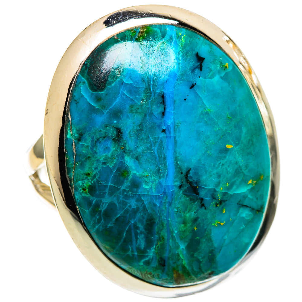 Chrysocolla Rings handcrafted by Ana Silver Co - RING106777 - Photo 2